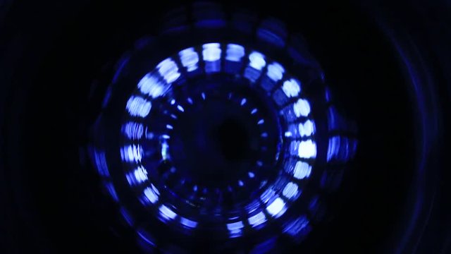 Musical motion footage. Neon speakers