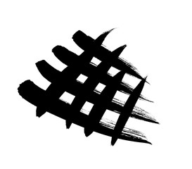 筆文字　イラスト素材　　網目
