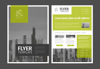 Modern brochure template flyer design vector template - obrazy, fototapety, plakaty