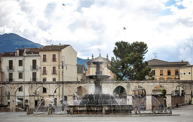 Sulmona historical downtown, Piazza Garibaldi