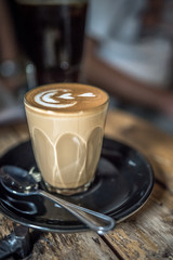 Vertical Photo Of Hot Cappuccino Coffee