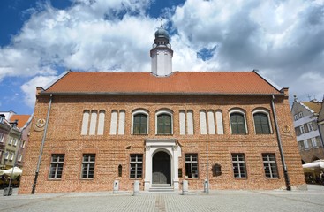 Gothic Town Hall in the Old Town of Olsztyn, Poland