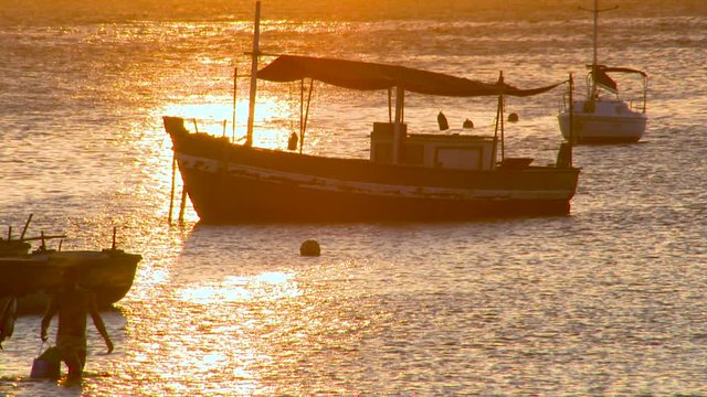 Fischerboote abendstimmung
