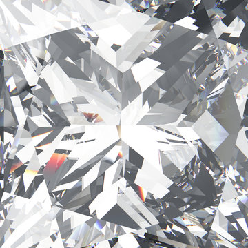 3D illustration closeup crop diamond texture macro zoom