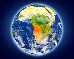 Angola on planet Earth