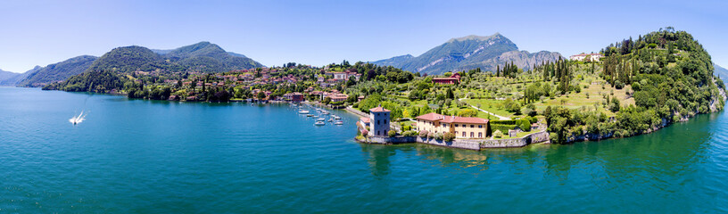 Bellagio - Pescallo - Lago di Como (IT) - Parco e Villa Serbelloni - Rockefeller Foundation - Vista...
