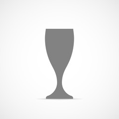 Wine glass cup icon. Vector illustration