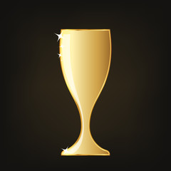 Wine glass icon. Vector illustration.