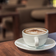 Hot Vanilla Cappuccino Coffee