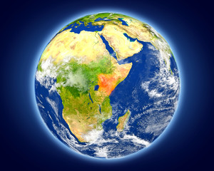 Kenya on planet Earth