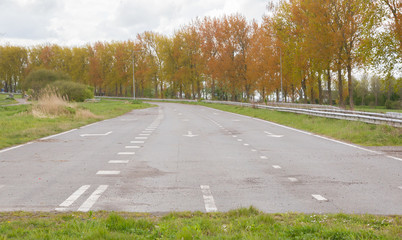 Abandoned road in the Netherlands