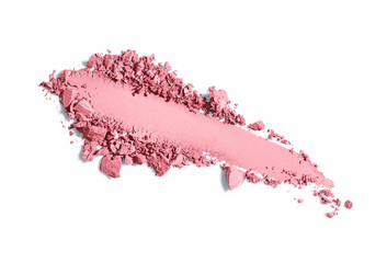Blush stroke isolated on white background