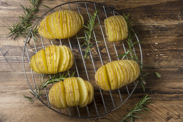 Potatoes hasselback
