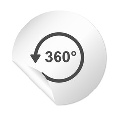 Runder Sticker - 360 Grad