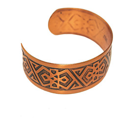 Wide Copper Bracelet