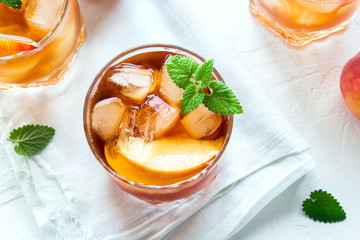 Peach iced tea