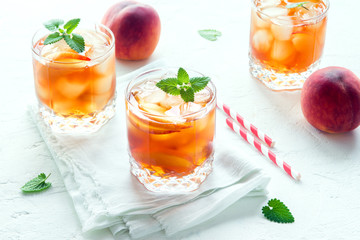 Peach iced tea