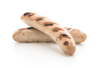 grilled sausage isolated