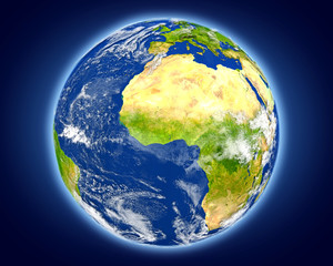 Fototapeta premium Ghana on planet Earth