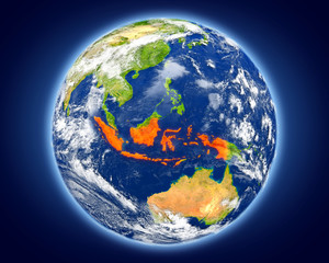 Indonesia on planet Earth