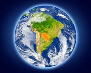 Paraguay on planet Earth