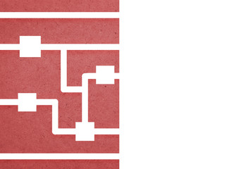  red geometric background/wallpaper illustration for  A4 paper size.