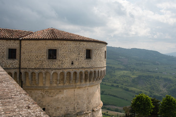 Obraz premium Castle of San Leo. The fortress of Cagliostro. Rimini