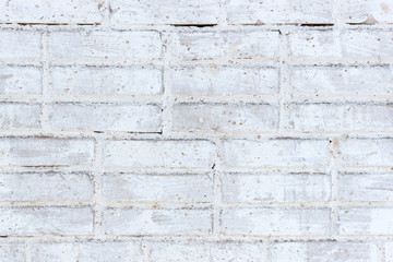 Background texture of a old white brick wall