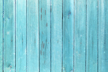 Fototapeta premium The old blue wood texture with natural patterns