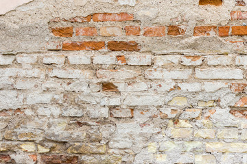 Background of old brick wall pattern texture.