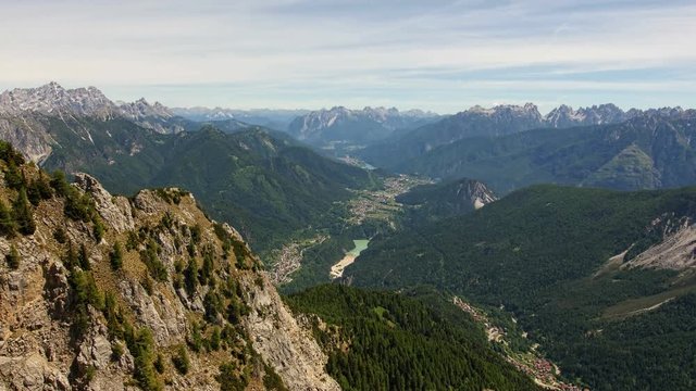 A time lapse zoom over piave valley and centro cadore 4k 11882

