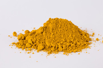 pigment on a white background