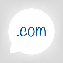 Kreis Sprechblase - com Domain