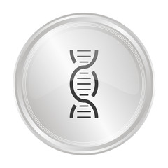 DNA - Verchromter Button