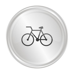 Fahrrad - Verchromter Button