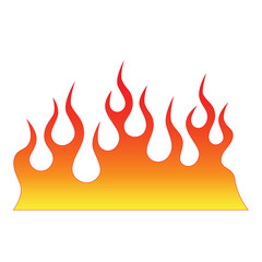 Flames fire vector design. Colored red tribal flames. It can be used for tattoos and other designs, as well as the creation of a logo or template. Art tribal tattoo. Vector sketch of a tattoo.