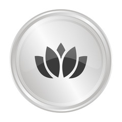 Lotus - Verchromter Button