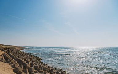 煌めく海面の風景