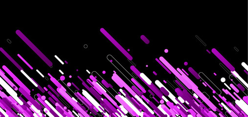Lilac abstract background on black.