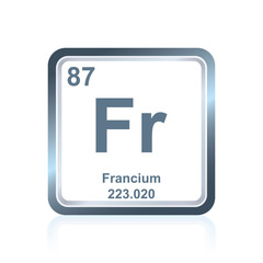 Chemical element francium from the Periodic Table