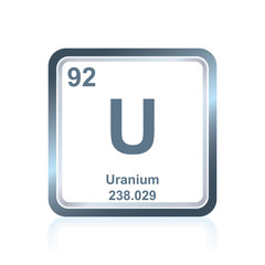Chemical element uranium from the Periodic Table © Colin Cramm