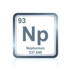 Chemical element neptunium from the Periodic Table