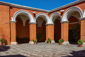 Peru Arequipa santa catalina monastery courtyard C