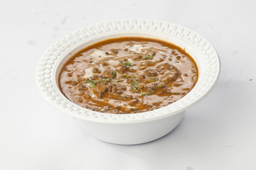 Dal Makhani in white bowl