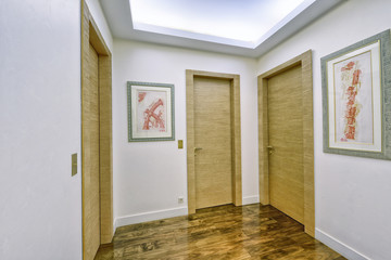 Russia,Moscow - The interior design of the hall in a new apartment.