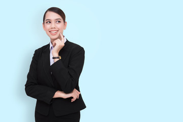 businesswoman smiling