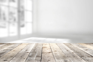 white desk space 