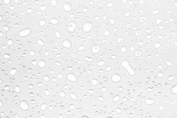 abstract water drops on a white background