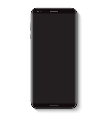 Black Mobile Phone Top View