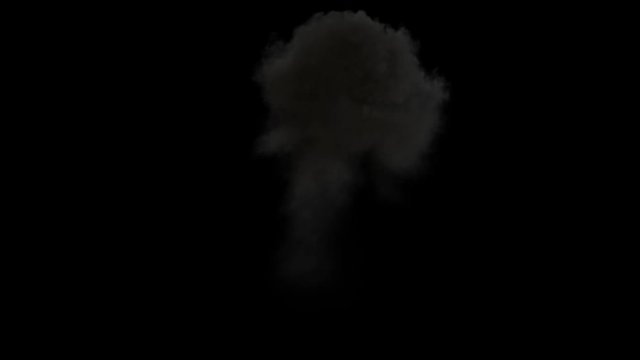 Atom Explosion V1 - Side View 2 - High Quality Fire Explosions with alpha channel